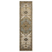 Oriental Weavers Andorra 2451B Ivory Blue Runner Area Rug