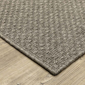 Oriental Weavers Caicos CA01N Grey Area Rug Corner