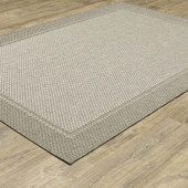 Oriental Weavers Caicos CA03N Grey Area Rug Angle