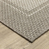 Oriental Weavers Caicos CA03N Grey Area Rug Corner