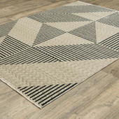 Oriental Weavers Capella CAP04 Beige Blue Area Rug Angle
