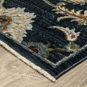 Oriental Weavers Capella CAP05 Blue Multi Area Rug Corner