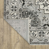 Oriental Weavers Chamberlain CH10L Grey Area Rug Flip