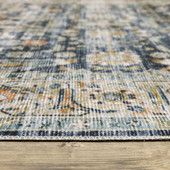 Oriental Weavers Charleston CHA04 Rust Blue Area Rug Pile