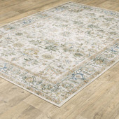 Oriental Weavers Charleston CHA10 Ivory Multi Area Rug Angle