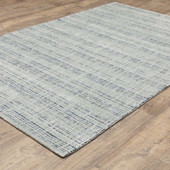 Oriental Weavers Circa CIR05 Blue Area Rug Angle