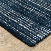 Oriental Weavers Circa CIR06 Navy Blue Area Rug Corner