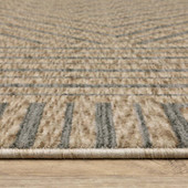 Oriental Weavers Echo ECH01 Beige Grey Area Rug Pile