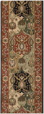 Nourison Grand Parterre Grand Moghul PT04 Multi 2'6" (30") wide Hall and Stair Runner Nourison Grand Parterre Grand Moghul PT04 Multi 2'6" (30") wide Hall and Stair Runner