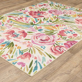 Oriental Weavers Fiji FIJ01 Beige Multi Area Rug Angle