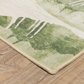 Oriental Weavers Fiji FIJ02 Beige Green Area Rug Corner