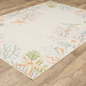 Oriental Weavers Fiji FIJ06 Beige Multi Area Rug Angle