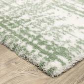 Oriental Weavers Galileo GAL09 Green Ivory Area Rug Corner Oriental Weavers Galileo GAL09 Green Ivory Area Rug Corner