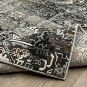 Oriental Weavers Gemini 2060V Charcoal Multi Area Rug Wave