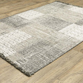 Oriental Weavers Gillian 81V Beige Black Area Rug Angle