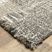 Oriental Weavers Gillian 81V Beige Black Area Rug Corner