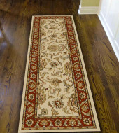 Radici Como 1621 Ivory/Brick Runner Area Rug Room Scene