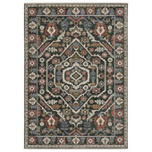 Oriental Weavers Hastings HA02B Green Pink Area Rug Oriental Weavers Hastings HA02B Green Pink Area Rug