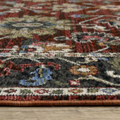 Oriental Weavers Hastings HA03V Red Multi Area Rug Pile