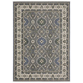Oriental Weavers Hastings HA07H Blue Ivory Area Rug Oriental Weavers Hastings HA07H Blue Ivory Area Rug