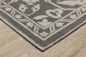 Oriental Weavers Intrigue INT12 Beige Grey Area Rug Corner