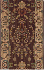 Nourison Grand Parterre Lilihan Sarouk PT02 Brown  3'5" (41") wide Hall and Stair Runner Nourison Grand Parterre Lilihan Sarouk PT02 Brown  3'5" (41") wide Hall and Stair Runner