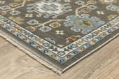 Oriental Weavers Keira KEI01 Grey Multi Area Rug Corner Oriental Weavers Keira KEI01 Grey Multi Area Rug Corner