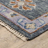 Oriental Weavers Majorca MAJ07 Blue Multi Area Rug Corner