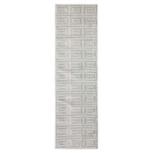 Oriental Weavers Montecito 8111W Grey White Runner Area Rug