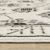 Oriental Weavers Raylan RAY03 Ivory Grey Area Rug Pile