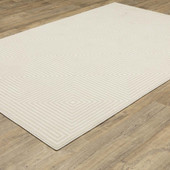 Oriental Weavers Raylan RAY04 Ivory Area Rug Angle Oriental Weavers Raylan RAY04 Ivory Area Rug Angle