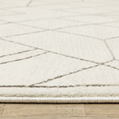 Oriental Weavers Raylan RAY06 Ivory Brown Area Rug Pile