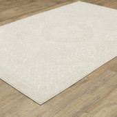 Oriental Weavers Raylan RAY09 Ivory Area Rug Angle Oriental Weavers Raylan RAY09 Ivory Area Rug Angle