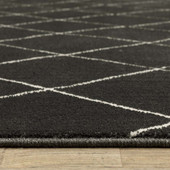 Oriental Weavers Raylan RAY12 Black Ivory Area Rug Pile Oriental Weavers Raylan RAY12 Black Ivory Area Rug Pile