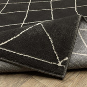 Oriental Weavers Raylan RAY12 Black Ivory Area Rug Wave Oriental Weavers Raylan RAY12 Black Ivory Area Rug Wave
