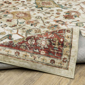 Oriental Weavers Sumter SUM05 Ivory Red Area Rug Wave Oriental Weavers Sumter SUM05 Ivory Red Area Rug Wave