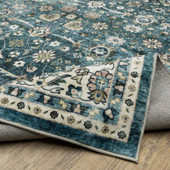 Oriental Weavers Sumter SUM08 Teal Ivory Area Rug Wave Oriental Weavers Sumter SUM08 Teal Ivory Area Rug Wave