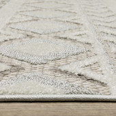 Oriental Weavers Tangier TAN06 Grey Beige Area Rug Pile