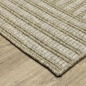 Oriental Weavers Tortuga TR02A Beige Black Area Rug Corner