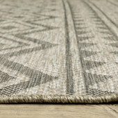 Oriental Weavers Tortuga TR03A Beige Black Area Rug Pile