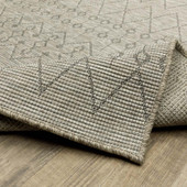 Oriental Weavers Tortuga TR04A Beige Black Area Rug Wave