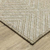 Oriental Weavers Tortuga TR05A Beige Area Rug Corner