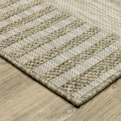 Oriental Weavers Tortuga TR11A Beige Area Rug Corner