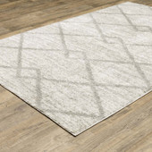 Oriental Weavers Verona 143W Ivory Grey Area Rug Angle