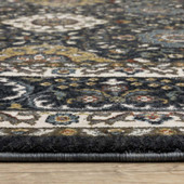 Oriental Weavers Vivian VI04C Navy Gold Area Rug Pile