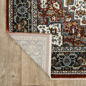 Oriental Weavers Vivian VI06A Red Multi Area Rug Flip