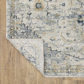 Oriental Weavers Windham WIN03 Ivory Gold Area Rug Flip