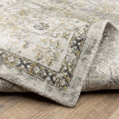 Oriental Weavers Windham WIN05 Grey Gold Area Rug Wave