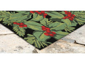Liora Manne Frontporch 2419-48 Hollyberries Black Area Rug Corner