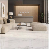 Jewels Vince White 12" X 24" Polished Porcelain Tile Room Scene Jewels Vince White 12" X 24" Polished Porcelain Tile Room Scene